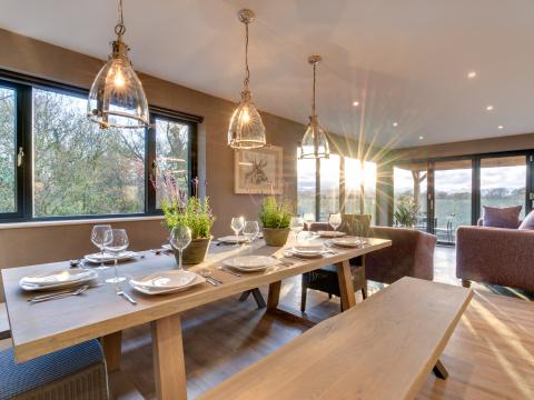 Dining at Cleabarrow Cottage in Windermere
