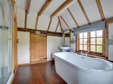 Bathroom at Iden Green Farm Barn