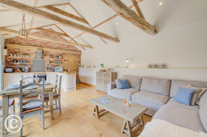 Characterful open plan living with comfortable seating